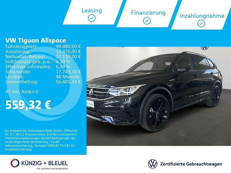Deep black perleffekt Gebraucht 2024 VW Tiguan Allspace R-line SUV | 49.480 € (Teuer) - Bild 1/4