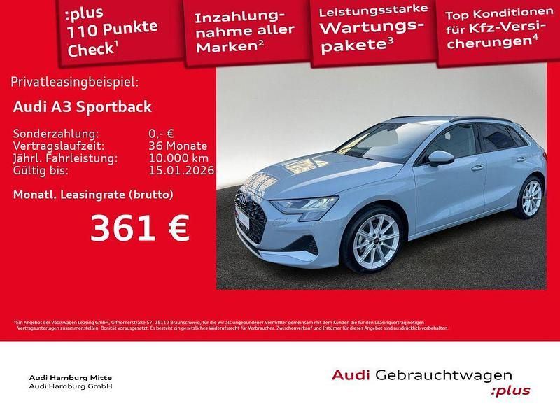 Pfeilgrau perleffekt Gebraucht 2025 Audi A3 Advanced Limousine | 34.880 € (Superpreis) - Bild 1/3