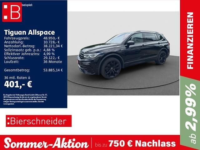 Schwarz Gebraucht 2024 VW Tiguan Allspace R-line SUV | 48.950 € (Teuer) - Bild 1/3
