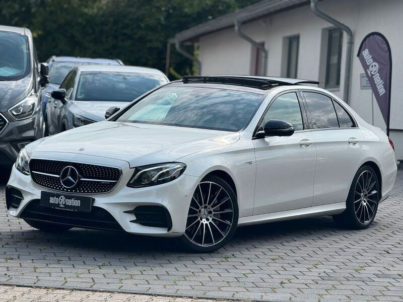 Diamantweiss metalliclack Gebraucht 2018 Mercedes E43 AMG AMG Limousine | 39.950 € (Teuer) - Bild 1/4
