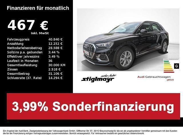 Mythosschwarz metallic Gebraucht 2024 Audi Q3 Advanced Plus SUV | 40.280 € (Guter Preis) - Bild 1/4