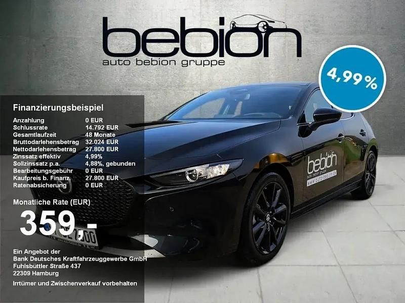 Jet black Gebraucht 2024 Mazda 3 Homura-Line Limousine | 25.790 € (Etwas zu teuer) - Bild 1/4