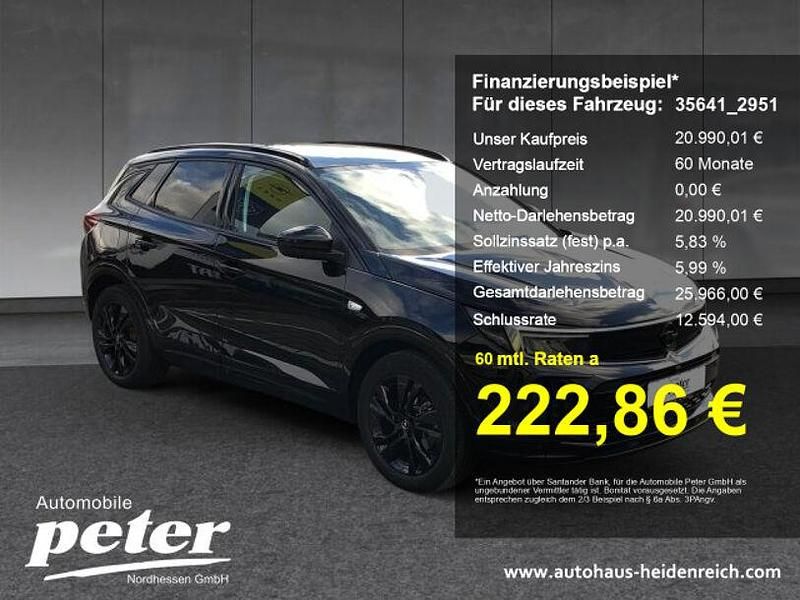 Schwarz Gebraucht 2022 Opel Grandland X GS Line SUV | 20.990 € (Fairer Preis) - Bild 1/3