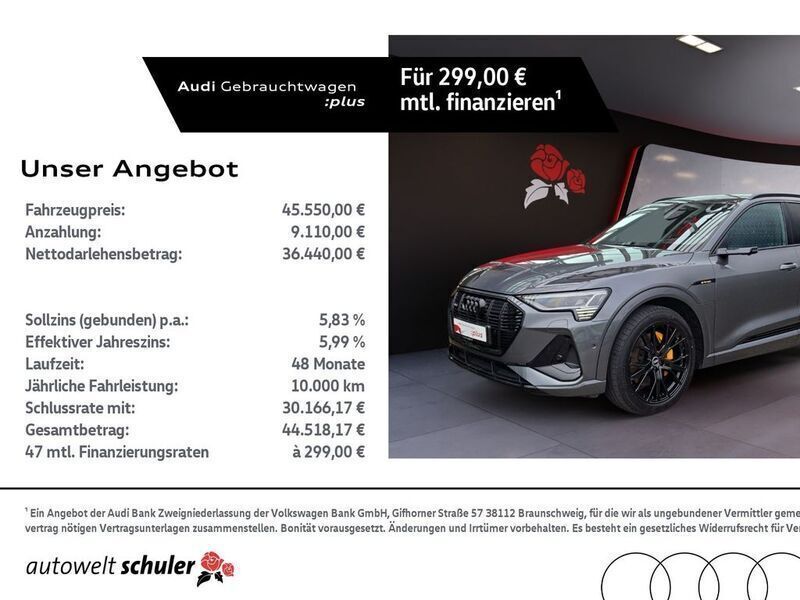 Daytonagrau perleffekt Gebraucht 2021 Audi e-tron Ambiente SUV | 44.800 € - Bild 1/4