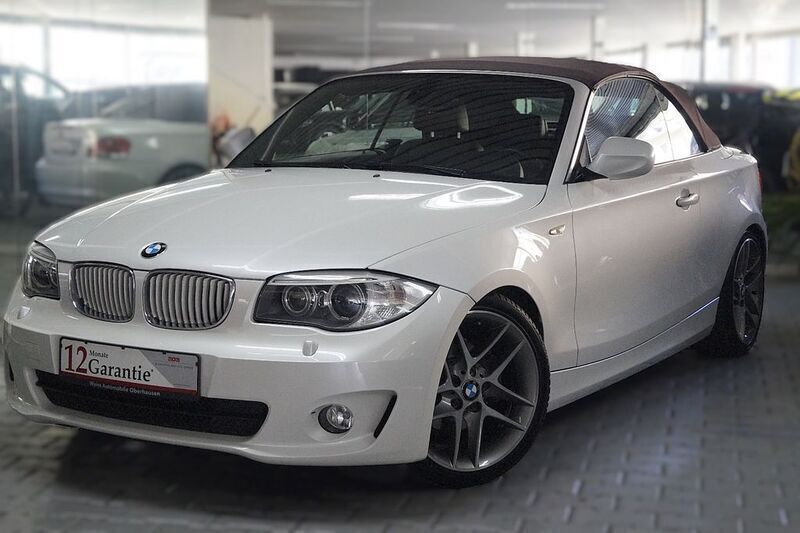 Weiß Gebraucht 2013 BMW 118 Cabriolet Sport Line Cabrio | 12.990 € (Teuer) - Bild 1/4