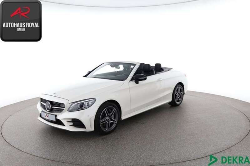 Weiss (metallic) Gebraucht 2019 Mercedes C400 AMG Cabrio | 38.880 € (Fairer Preis) - Bild 1/4