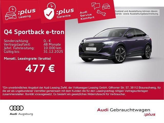 Auroraviolett metallic Gebraucht 2025 Audi Q4 Sportback e-tron Ambiente SUV | 52.990 € - Bild 1/4