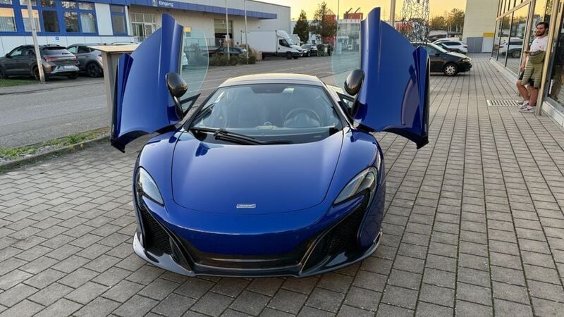 Gebraucht McLaren 650S 650 PS (478 kW) 2014 Aurora blue Cabrio