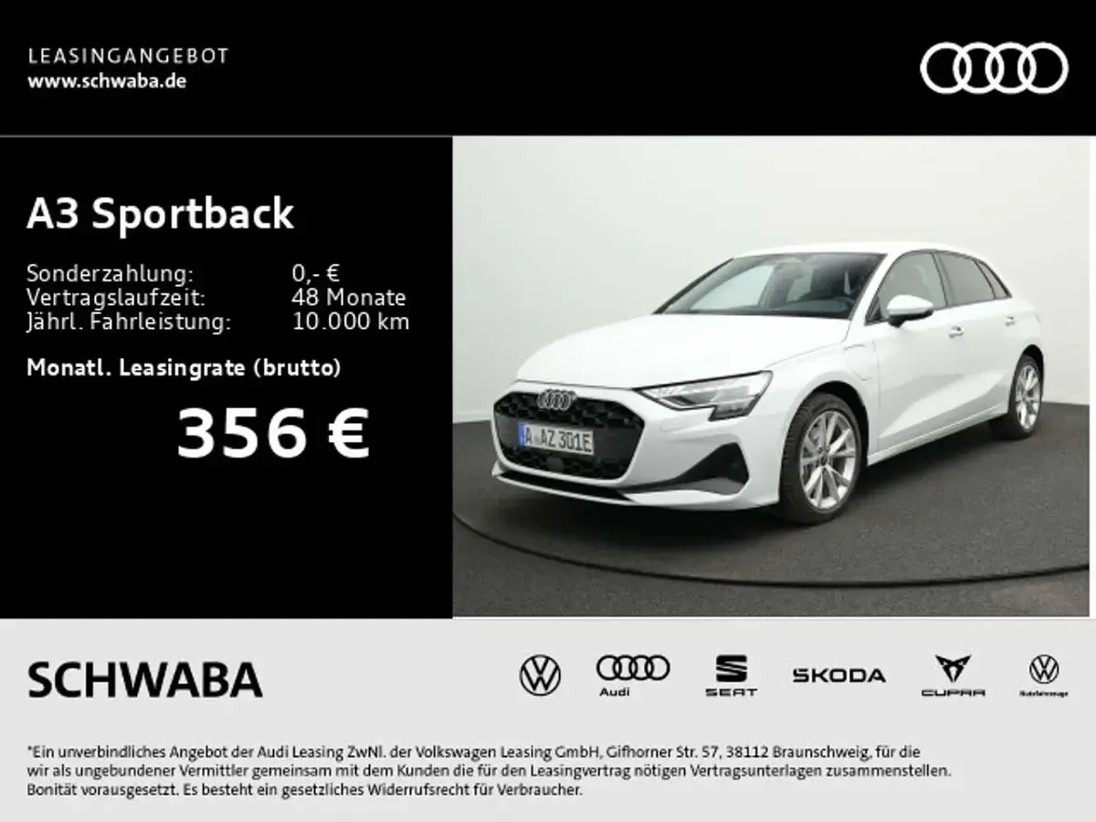 Gebraucht Audi A3 Sport 204 PS (150 kW) 2026 Weiß Limousine