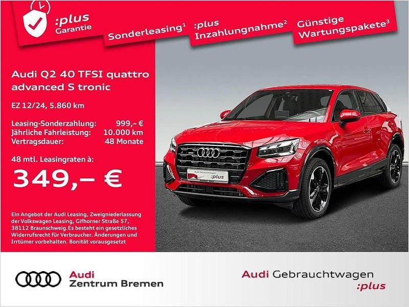 Progressivrot metallic Gebraucht 2024 Audi Q2 Advanced Plus SUV | 36.630 € (Etwas zu teuer) - Bild 1/4