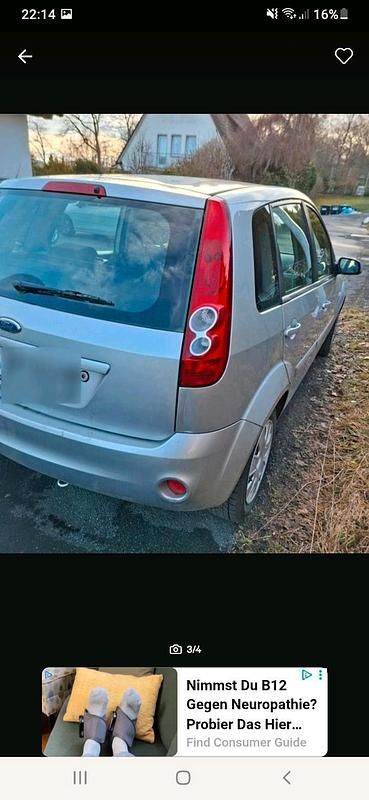 Gebraucht Ford Fiesta 69 PS (50 kW) 2007 Grau Kleinwagen