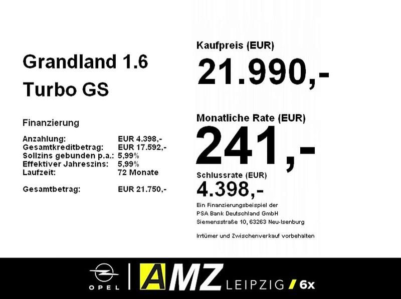 Gebraucht Opel Grandland X GS Line 300 PS (220 kW) 2022 Jade weiss SUV