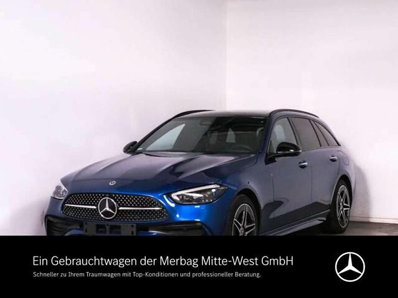 Lack spektralblau Gebraucht 2024 Mercedes C300e AMG Kombi | 49.450 € (Fairer Preis) - Bild 1/4