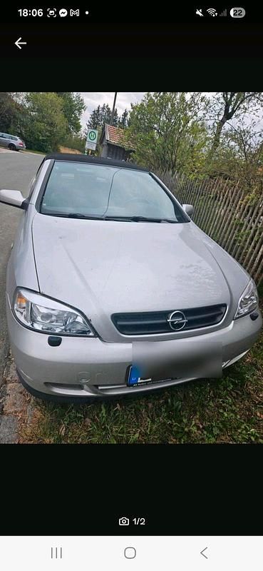 Silber Gebraucht 2003 Opel Astra Cabriolet Cabrio | 650 € (Superpreis) - Bild 1/2