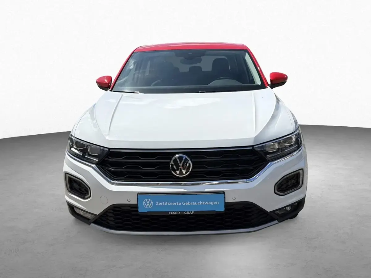 Gebraucht VW T-Roc Style 110 PS (80 kW) 2022 Pure white flashrot SUV