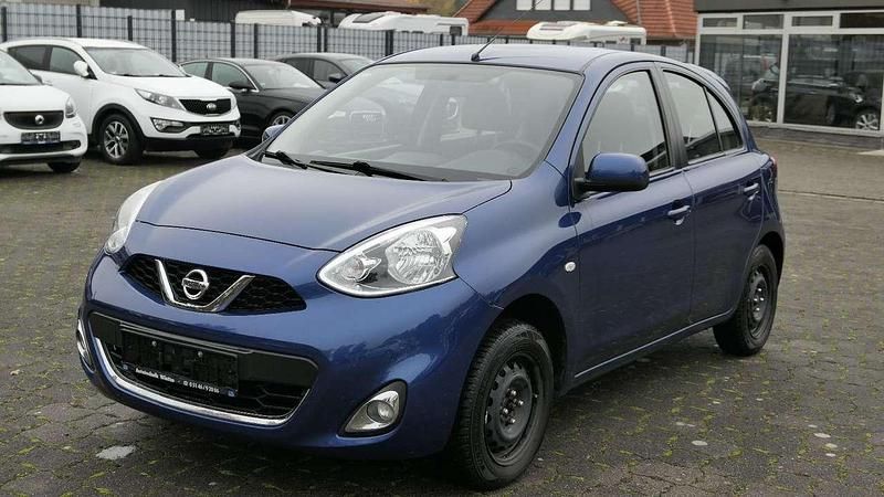 Blau Gebraucht 2017 Nissan Micra Acenta Kleinwagen | 5.390 € (Fairer Preis) - Bild 1/4