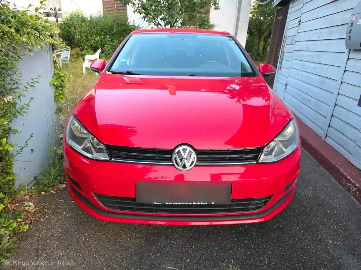 Gebraucht VW Golf VII 110 PS (80 kW) 2015 Rot Kleinwagen