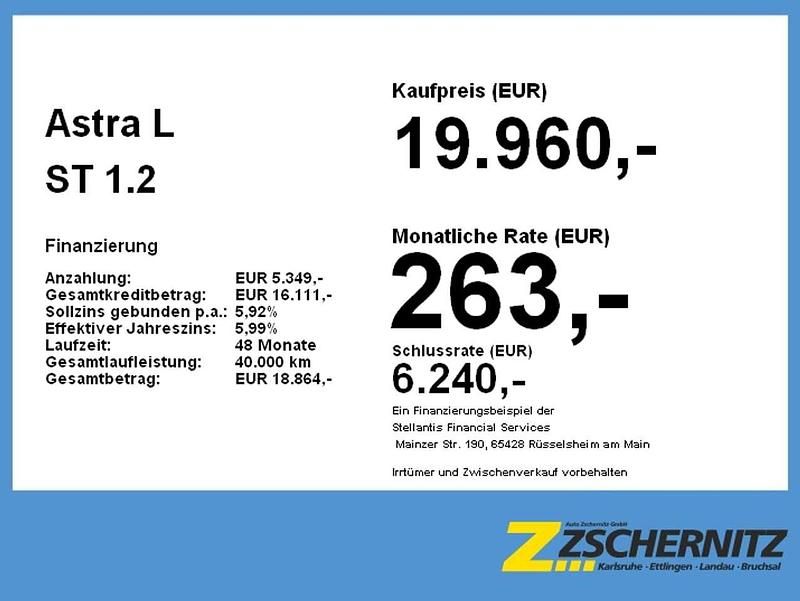 Gebraucht Opel Astra 131 PS (96 kW) 2024 Lack weiss Kombi