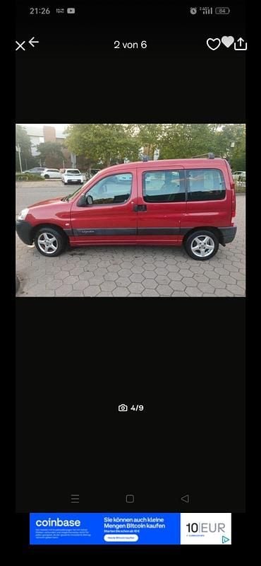 Gebraucht Citroën Berlingo 75 PS (55 kW) 2008 Rot Van / Kleinbus