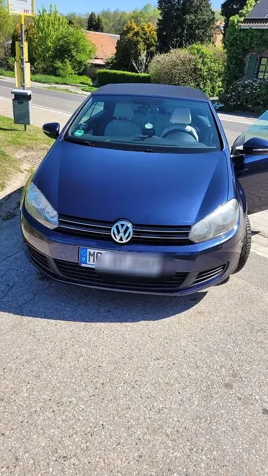 Brugt VW Golf Cabriolet 105 HK (77 kW) 2012 Blå Cabriolet