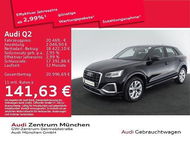 Brillantschwarz Gebraucht 2023 Audi Q2 Advanced SUV | 20.469 € (Guter Preis) - Bild 1/2