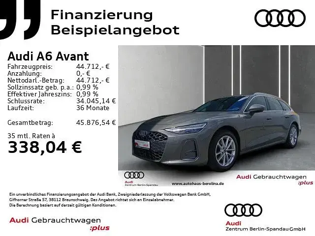 Gebraucht Audi A6 Advanced 204 PS (150 kW) 2025 Chronosgrau metallic Kombi