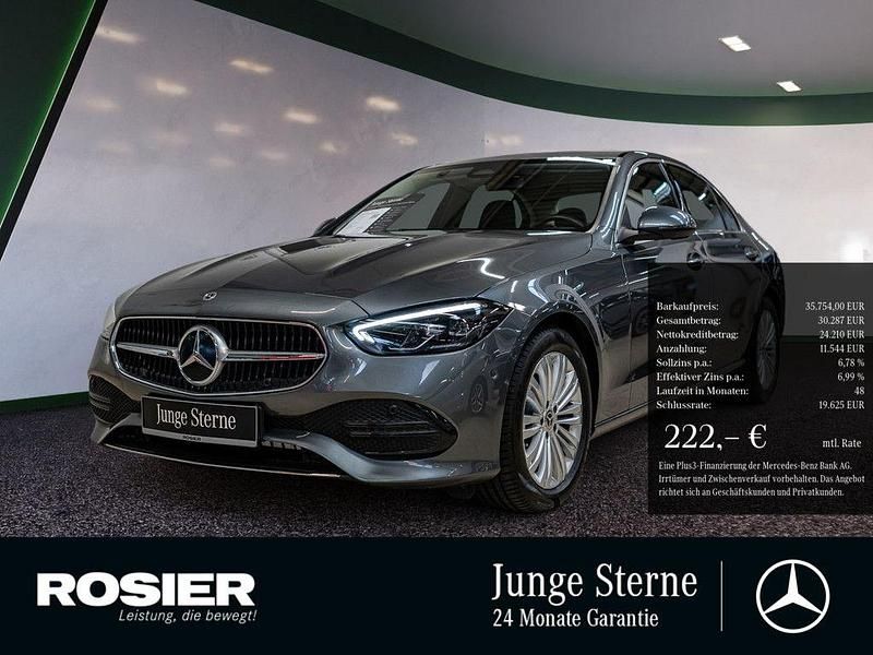 Grau / selenitgrau Gebraucht 2024 Mercedes C180 Advanced Limousine | 35.754 € (Guter Preis) - Bild 1/3