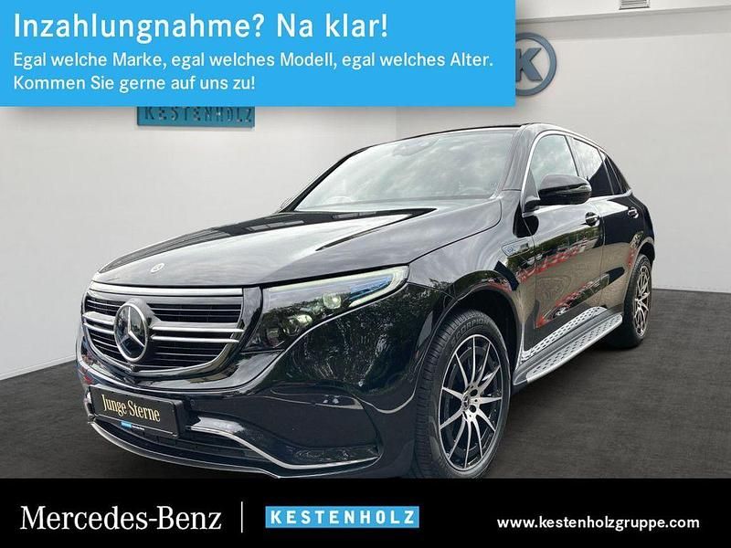 Schwarz Gebraucht 2021 Mercedes EQC400 AMG line SUV | 36.990 € (Fairer Preis) - Bild 1/4