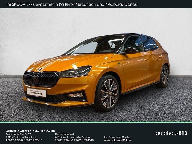 Phoenix orange metallic Gebraucht 2023 Skoda Fabia Monte Carlo Limousine | 21.990 € (Guter Preis) - Bild 1/4