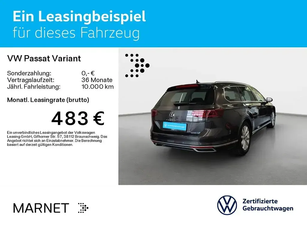 Gebraucht VW Passat Elegance 200 PS (147 kW) 2023 Mangangrau metallic Kombi