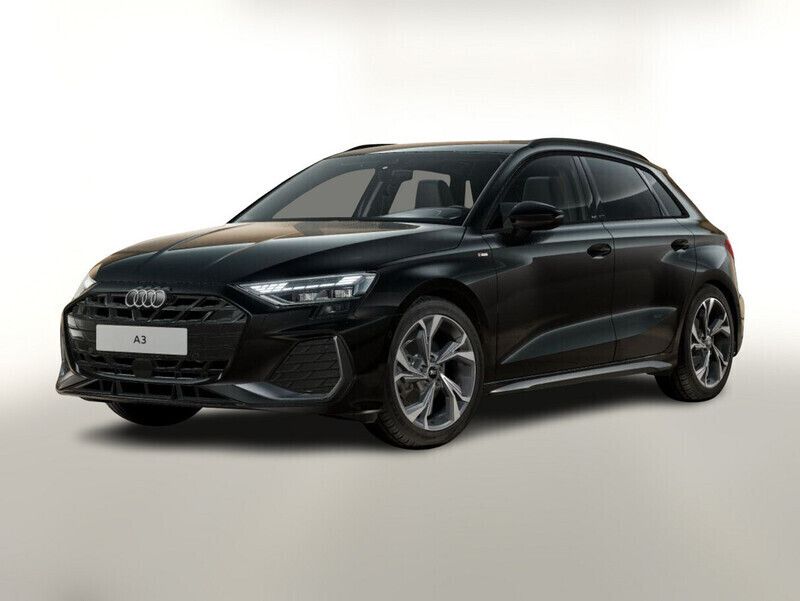 Schwarz Neu 2025 Audi A3 Sportback S-Line Limousine | 35.067 € (Superpreis) - Bild 1/4