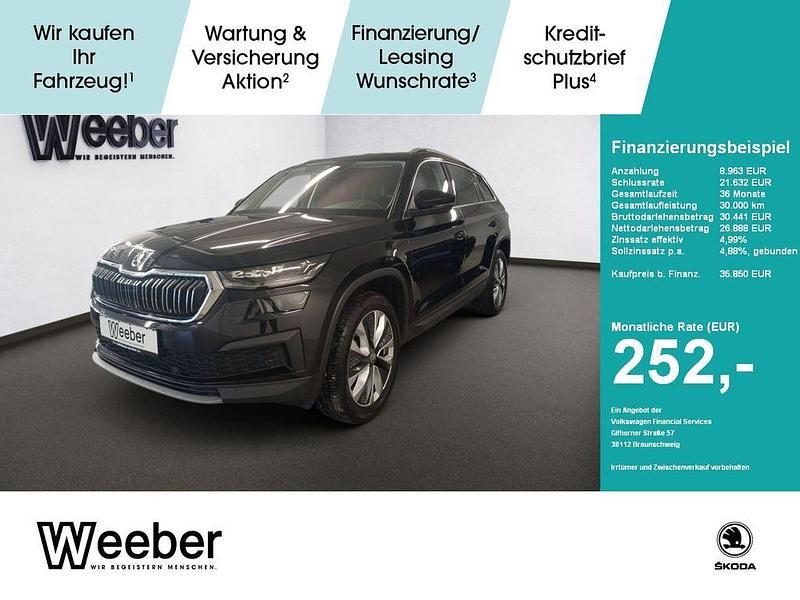 Schwarzmagic perleffekt (metallic) Gebraucht 2023 Skoda Kodiaq Style SUV | 35.850 € (Fairer Preis) - Bild 1/4
