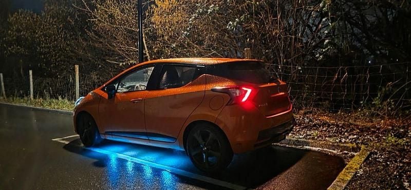 Gebraucht Nissan Micra Tekna 90 PS (66 kW) 2017 Orange Kleinwagen