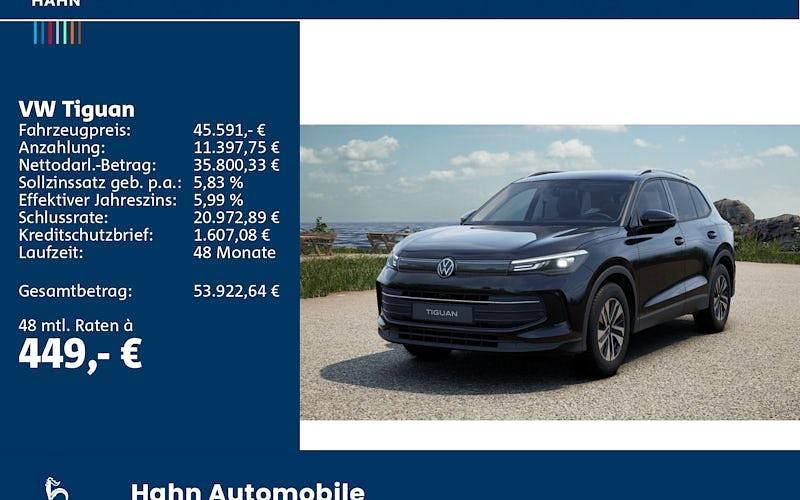 Neu VW Tiguan 150 PS (110 kW) 2026 Grau SUV