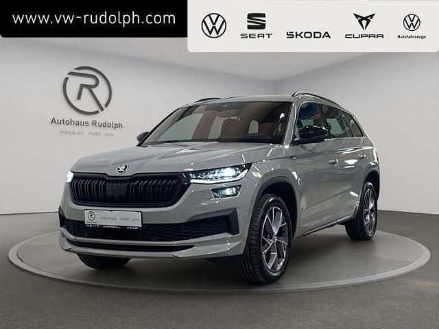 Steelgrau Gebraucht 2022 Skoda Kodiaq SportLine SUV | 34.879 € (Etwas zu teuer) - Bild 1/4