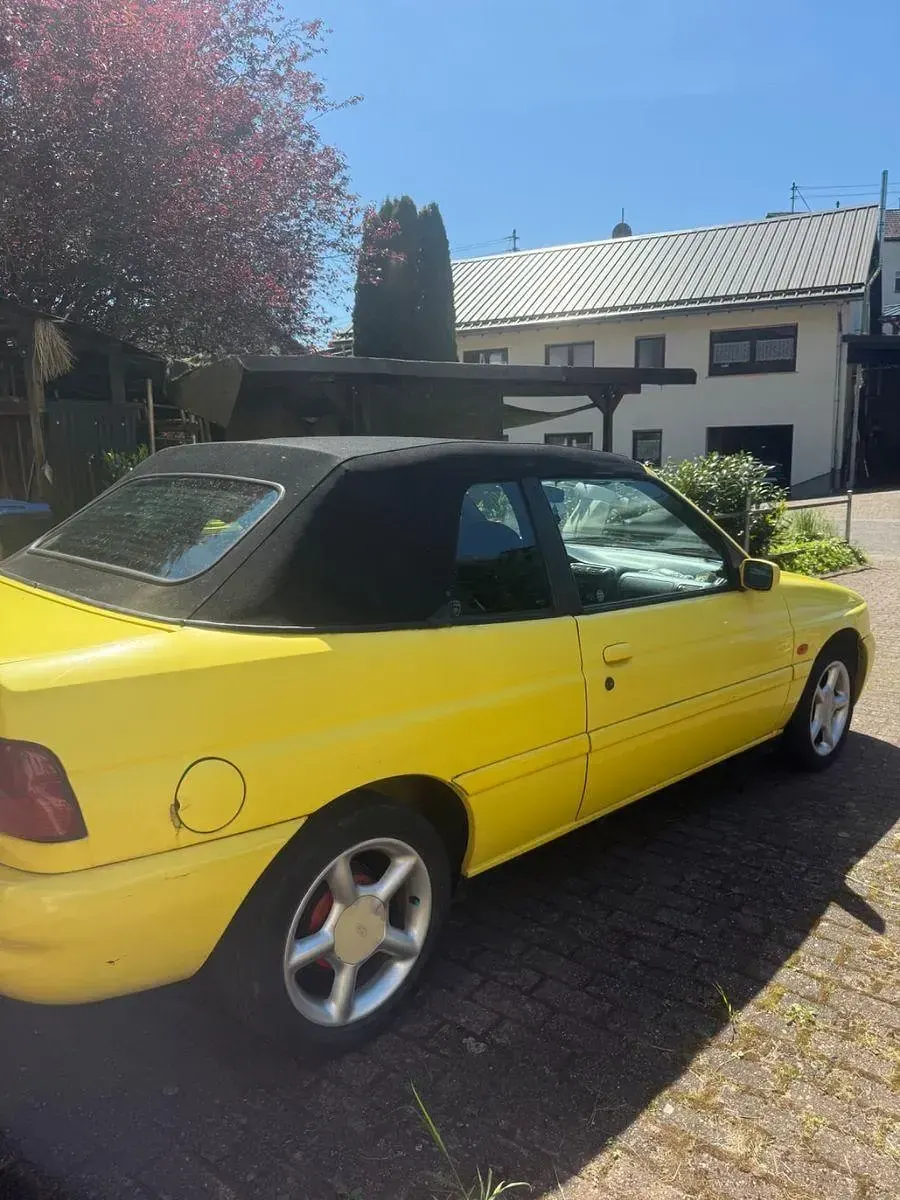 Gebraucht Ford Escort Cabriolet 90 PS (66 kW) 1996 Gelb Cabrio