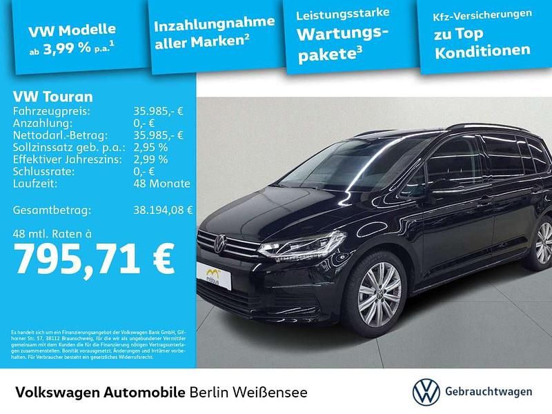 Grenadillschwarz metallic Gebraucht 2025 VW Touran IQ Drive Van / Kleinbus | 35.985 € (Etwas zu teuer) - Bild 1/4
