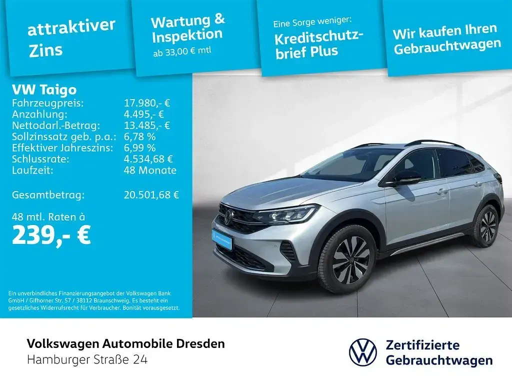 Gebraucht VW Taigo Goal 95 PS (69 kW) 2025 Schwarz SUV