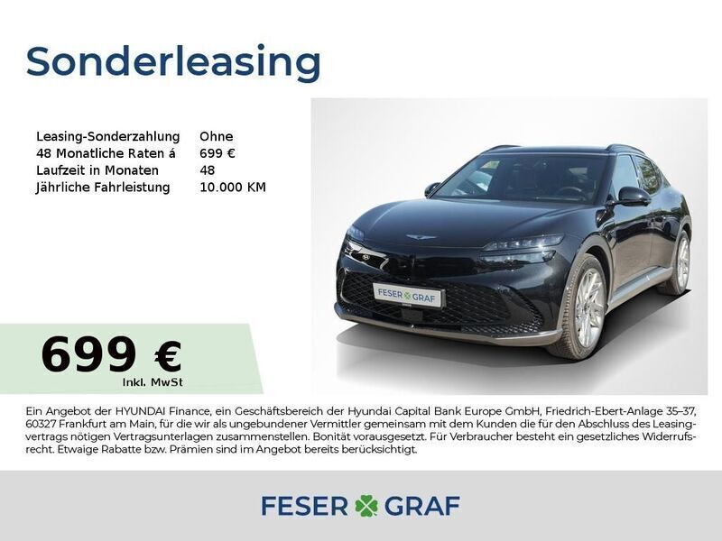 Schwarz Gebraucht 2024 Genesis GV60 Sport SUV | 49.990 € (Teuer) - Bild 1/4