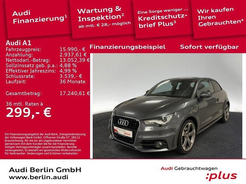 Daytonagrau perleffekt Gebraucht 2013 Audi A1 S-Line Limousine | 15.990 € (Etwas zu teuer) - Bild 1/3