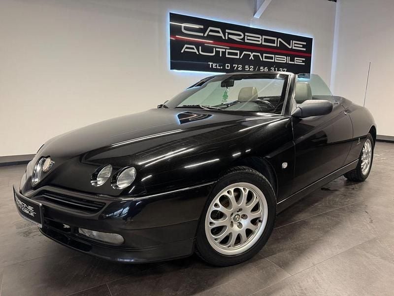 Schwarz rockabilly/pergusa/bod Gebraucht 2002 Alfa Romeo Spider Cabrio | 4.690 € (Superpreis) - Bild 1/4
