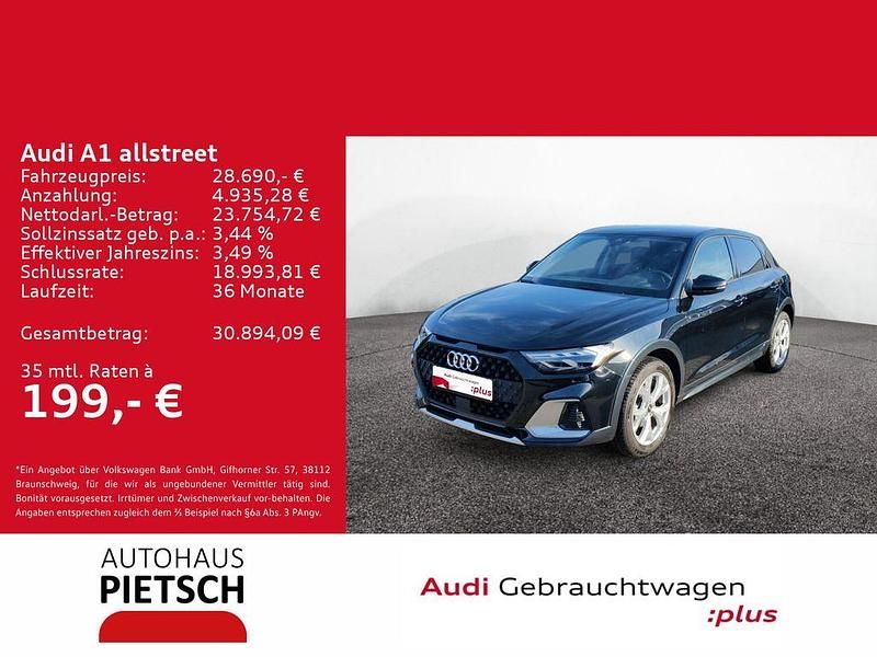 Mythosschwarz metallic Gebraucht 2025 Audi A1 Sport Limousine | 28.690 € (Etwas zu teuer) - Bild 1/4