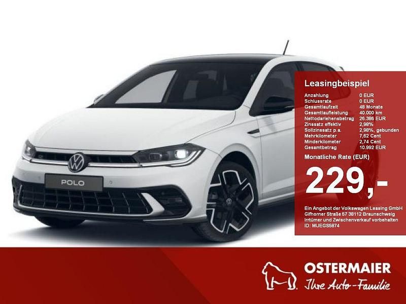 Pure white uni / schwarz uni Neu 2025 VW Polo R-line Kleinwagen | 31.600 € - Bild 1/4