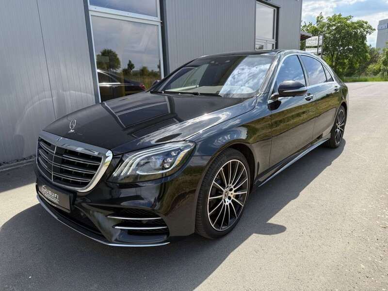 Obsidianschwarz metalliclack Gebraucht 2020 Mercedes S560 AMG Limousine | 53.500 € - Bild 1/4