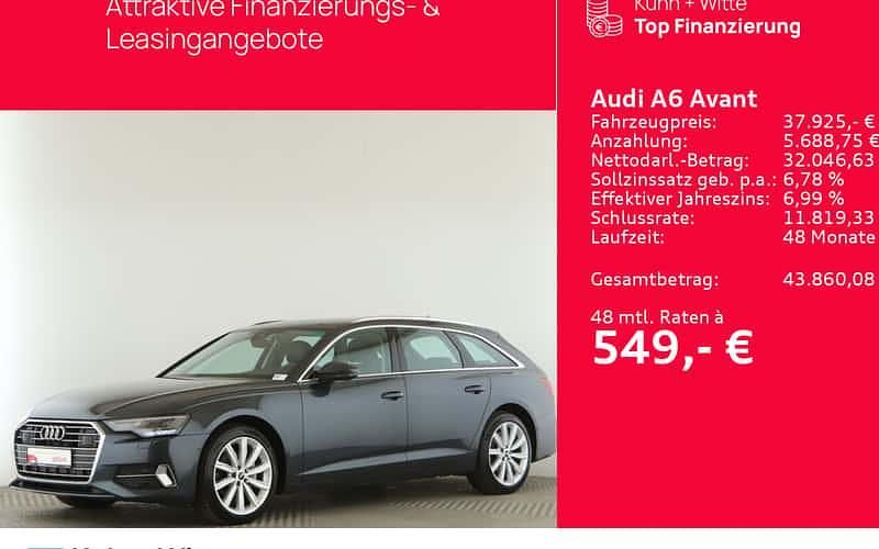 Schwarz Gebraucht 2022 Audi A6 Sport Kombi | 37.925 € (Etwas zu teuer) - Bild 1/4