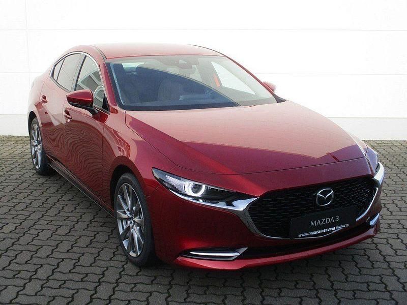 Neu Mazda 3 Exclusive 186 PS (136 kW) 2025 Soul red crystal metallic Limousine
