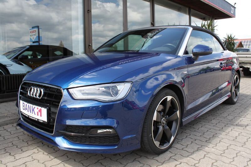 Blau Gebraucht 2014 Audi A3 Cabriolet S-Line Cabrio | 19.990 € (Etwas zu teuer) - Bild 1/4