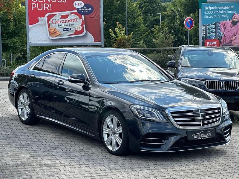 Schwarz Gebraucht 2019 Mercedes S350 AMG line Limousine | 39.490 € - Bild 1/4