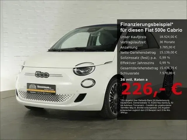 Gebraucht Fiat 500e 86 kW (118 PS) 2022 Cabrio