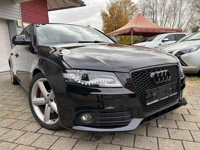 Schwarz Gebraucht 2008 Audi A4 S-Line Limousine | 10.900 € (Etwas zu teuer) - Bild 1/4